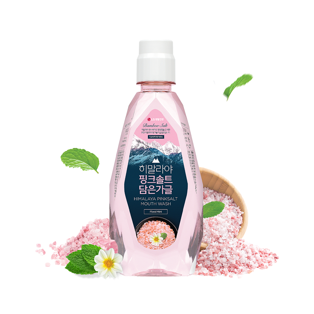 Nước súc miệng Bamboo Salt Himalaya Pink Salt Floral Mint  320ml